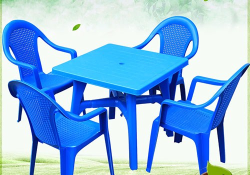 蓝色塑料桌椅|塑料桌椅批发去哪里|蓝色塑料桌椅定制