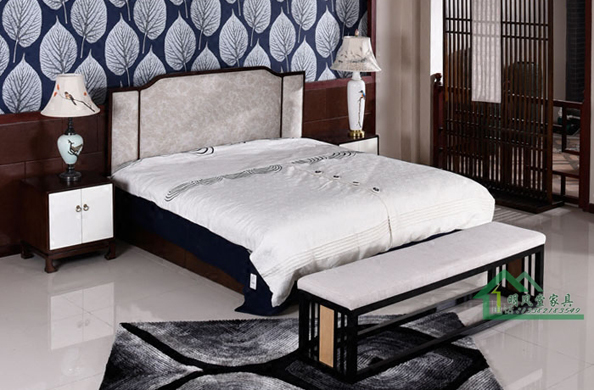 苏州新中式家具床