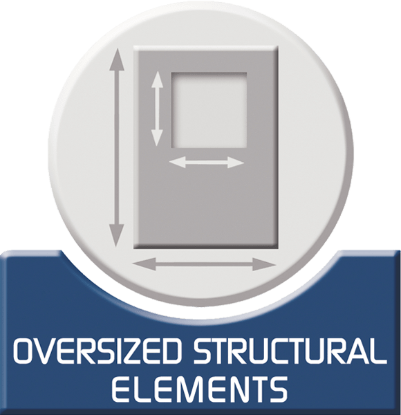 Oversized Structural Elements