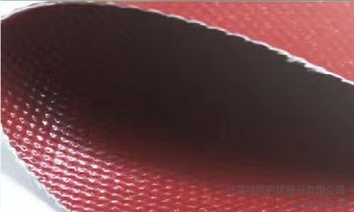 红色硅胶布电焊布防火软接布消防排烟管道软连接