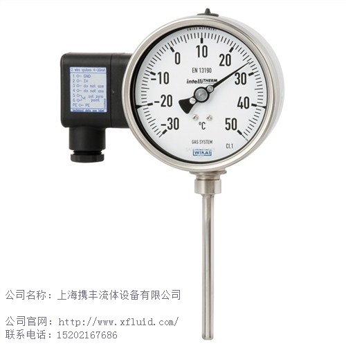上海wika带电信号输出的气包式温度计    EN   60529   携丰供